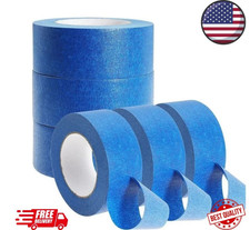 3 Rolls Blue Painter  s Tape 1.2cm x 60 Yards 5.5 Mil Masking Tape Clean Removal