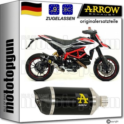 ARROW AUSPUFF OP RACE-TECH ALUMINIUM SCHWARZ C DUCATI HYPERMOTARD 2014 14