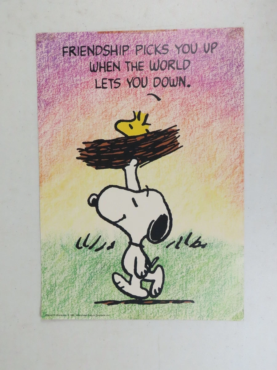 Vintage Snoopy Poster In other Collectible Peanuts Items for sale