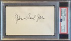 James Earl Jones (Star Wars) vintage signed 3x5 index card PSA/DNA Encapsulated