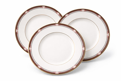 Paragon Debenhams Delphi Speiseteller x3 27cm Bone China England 1987
