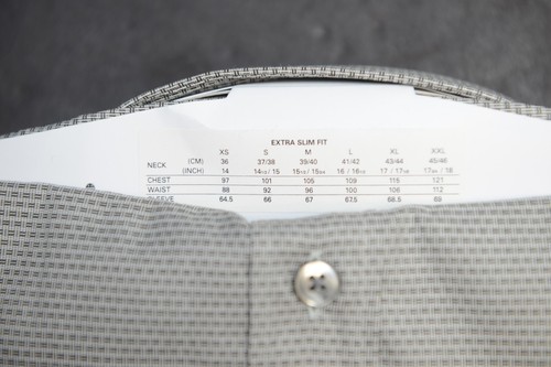 Hugo Boss $175 Men's Elisha Extra Slim Fit Two Ply Cotton Dress Shirt 39 15.5 - Picture 7 of 7