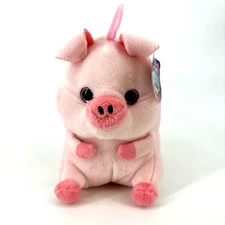 Nanco Pig Pink Belly Buddies Plush Stuffed Animal 6"