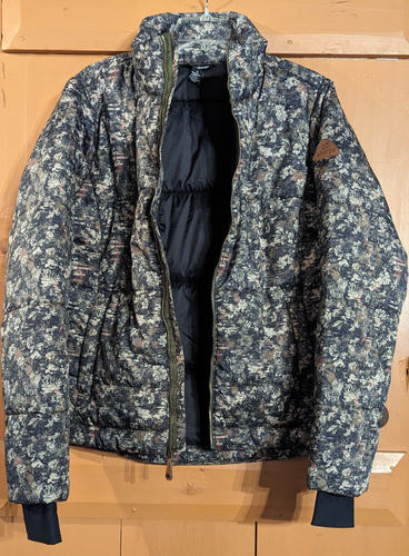 Chaqueta acolchada Sherpa Adventure Gear camuflaje aislada cremallera completa para mujer M Norbu - Imagen 5 de 7