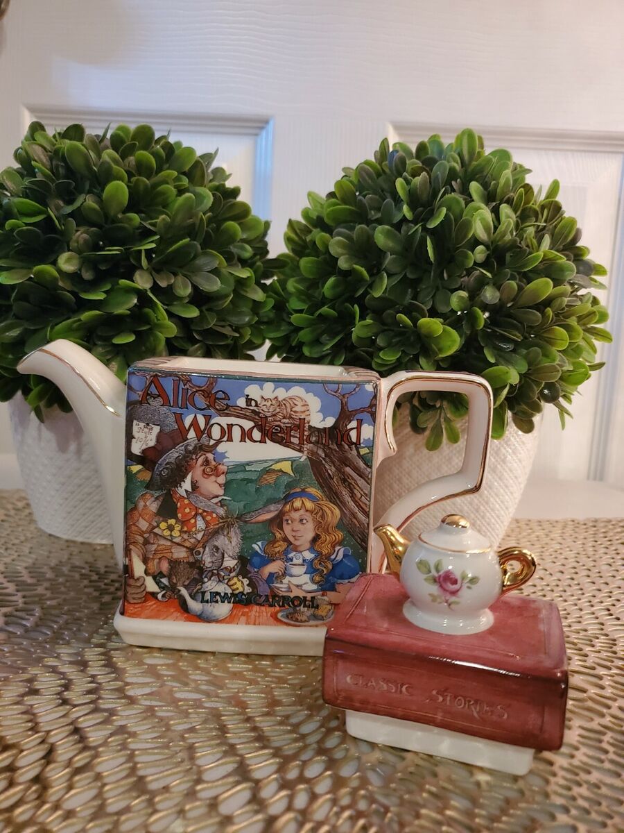 James Sadler Classic Stories, Alice In Wonderland Teapot And James Sadler Classic Stories, Alice In Wonderland Teapot And