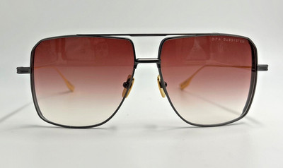 Authentic DITA Dubsystem DTS157-A-02 Black Iron Sunglasses - NEW - 63 mm