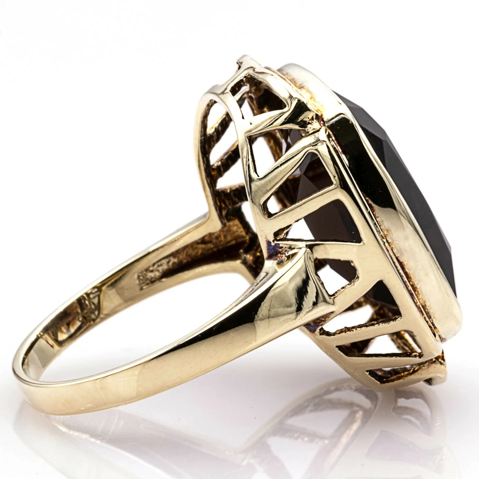 Ring 585 Gelbgold mit Rauchquarz - Bild 3 von 3