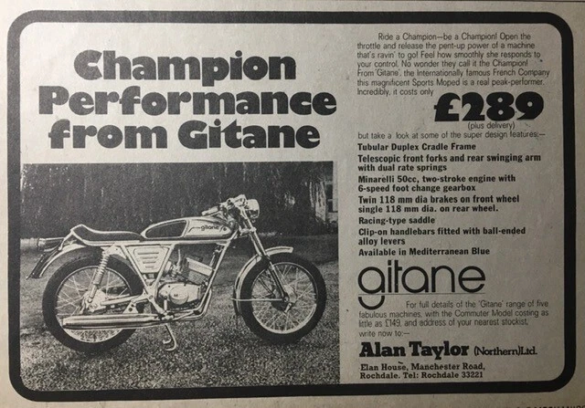 GITANE SPORTS MOPED - 3 PAGES OF ORIGINAL ROAD TESTS, ARTICLES, INFO ETC - Image 3 of 4