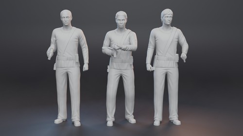 Space 1999 10 Figure Set 3D Printed 1:35 1:48 Guards Victor Bob Maya Tony - Picture 3 of 4