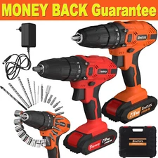 21-Volt drill 2 Speed Electric Cordless Drill / Driver With Bits Set + Battery