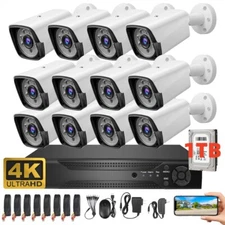 1080P 5MP Lite 8CH DVR CCTV Security Camera System Outdoor with Hard Drive 1TB