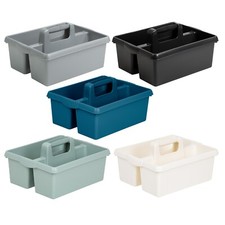 Plastic Kitchen Tidy Organiser Caddy Cleaning Tote with Handle 5L Capacity Home