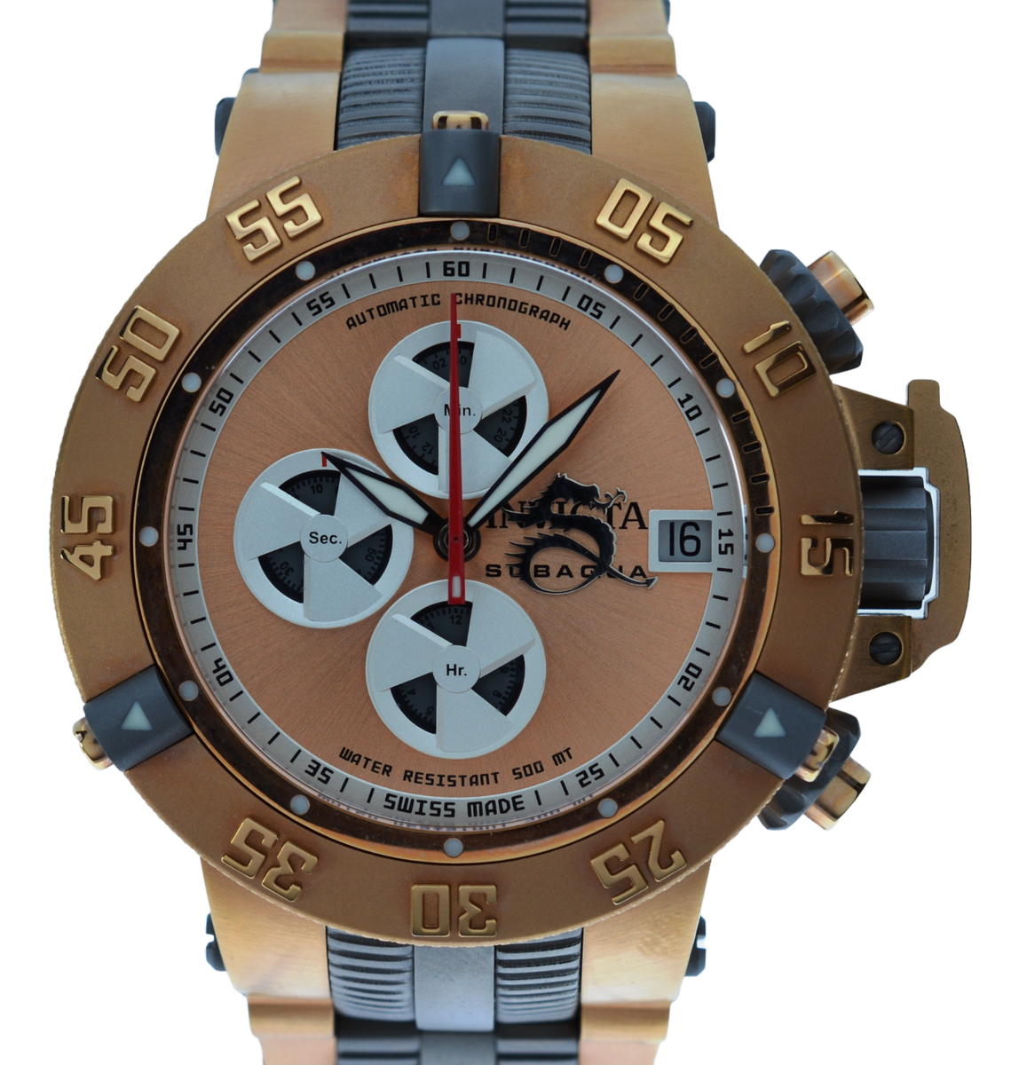Men's 50mm Invicta Subaqua Noma III Rose Gold 25J Automatic Watch
