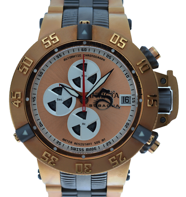 Men's 50mm Invicta Subaqua Noma III Rose Gold 25J Automatic Watch