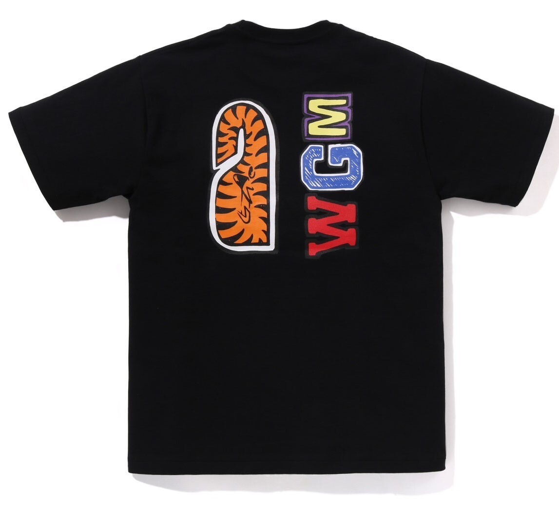 A BATHING APE Men's BAPE x JOSHUA VIDES MILO SHARK TEE A BATHING APE Men's BAPE x JOSHUA VIDES MILO SHARK TEE