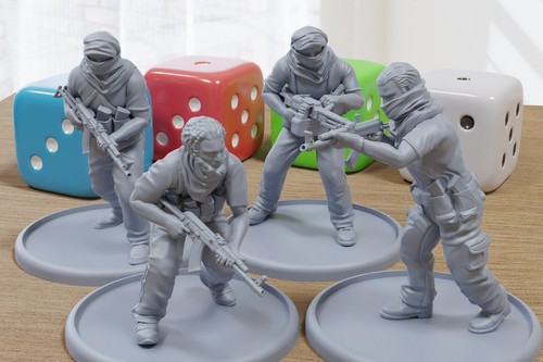 Miniatures NYPD Policemen Team Pour Wargaming Et RPG - Figurines Modernes, Neuves, Pour Jeux De Plateau
