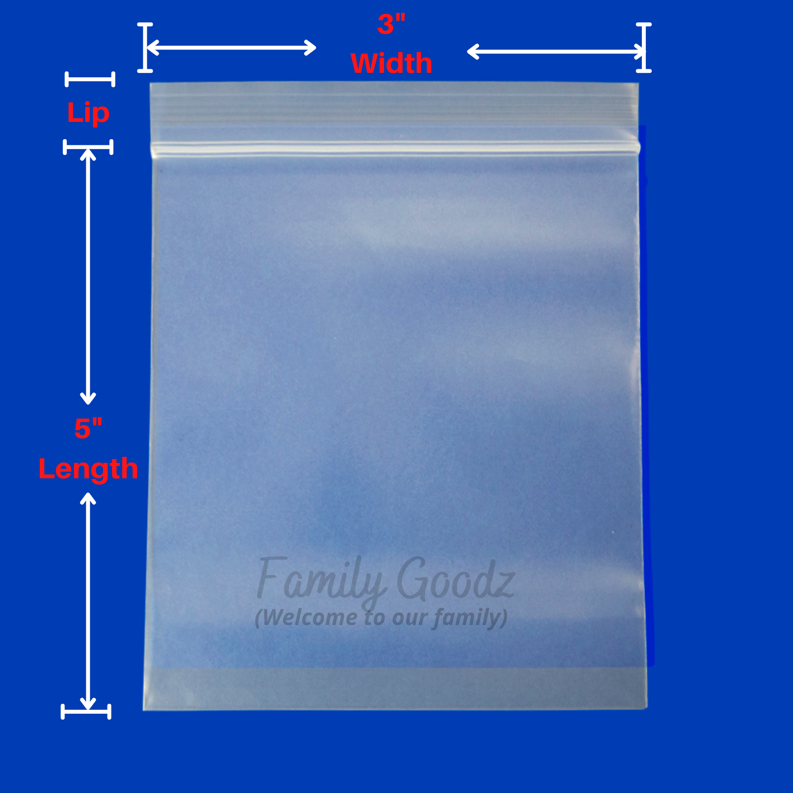 Clear 2 Mil & 4 Mil reclosable zip seal lock parts bag plastic lock