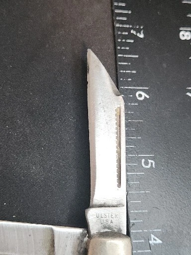 ULSTER Knife USA 3 Blade Folding Pocket Knife 4in. Folded Vintage - Image 3 of 4
