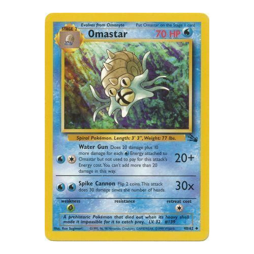 Fossil None Holo Common & Uncommon Singles Vintage WOTC Pokemon Cards Near Mint