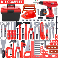 Kit d'Outils Éducatifs pour Enfants avec Perceuse Jouet Électrique Cadeau Idéal