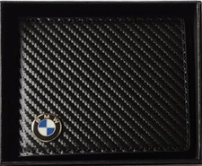 BMW Faux  Carbon Fiber Leather Wallet