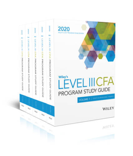 Wiley's Level III CFA Program Study Guide 2020: Complete Set - VERY GOOD-image