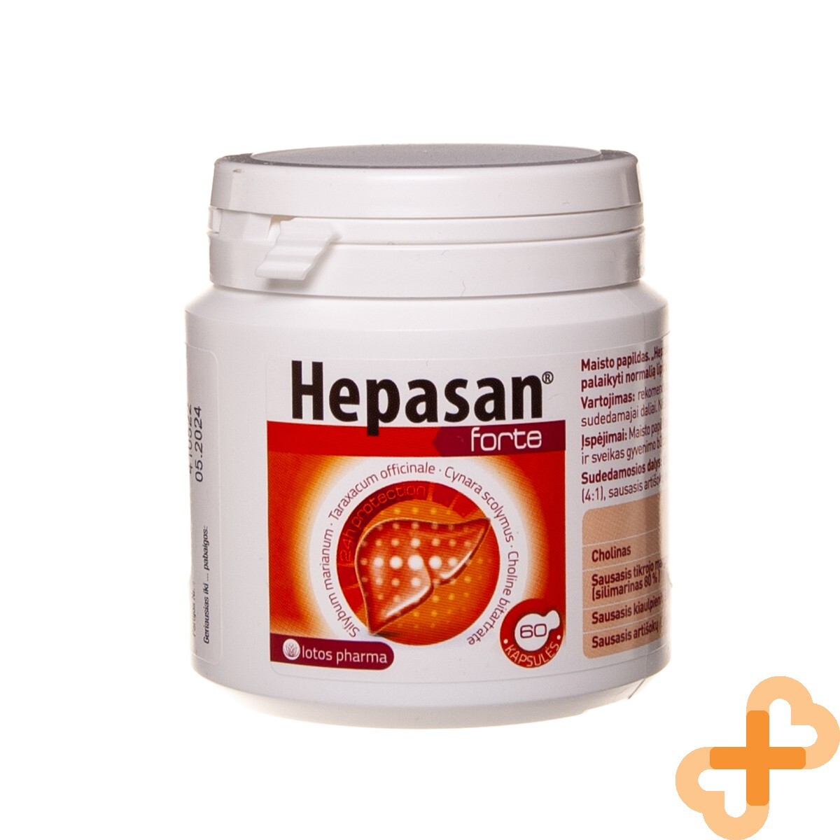 LOTOS PHARMA Hepasan Forte Liver Health Supplement 60 Capsules Choline