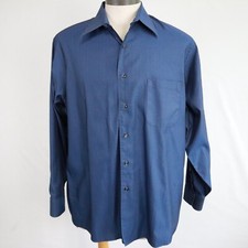 Geoffrey Beene Shirt Mens XL 17 34/35 Wrinkle Free Pocket Button Up Long Sleeve