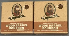 DR. SQUATCH MEN’S NATURAL SOAP WOOD BARREL BOURBON 5 OZ BAR X 2 BARS BRAND NEW