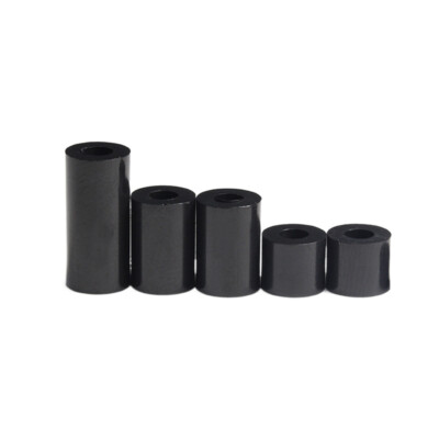 Abstandshalter Aus Schwarzem ABS Nylon, Ungewindet, Rund, Für M3 M4 M5 M6 M8 M10 Schrauben