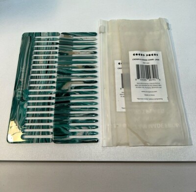 2 New Crown & Mane Hair Comb- Jade, Slightly Damaged Outer Packaging