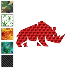 Rhino Rhinoceros, Vinyl Decal Sticker, 40 Patterns  3 Sizes, 6613