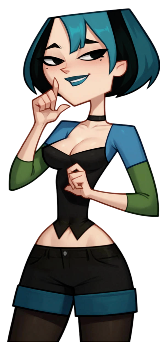Gwen Total Drama Waifu Lewd Weatherproof Anime Sticker 6