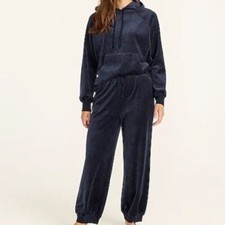 J.CREW Relaxed Velour Jogger Pant Navy BA371 Lounge Pant Velvet NWT