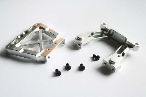 HPI Baja 5B/5T Aluminum Rear Lower Arm Upgrade - 1 Pair, Silver (Upgrade Part)