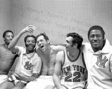 1970 New York Knicks Walt Frazier, Willis Reed Photo Print Poster Bill Bradley