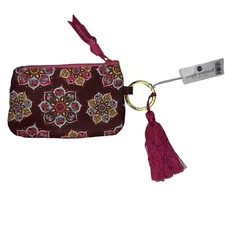 Simply Southern Coin Purse ID Holder Keychain Wallet Pink Elephant Mandala