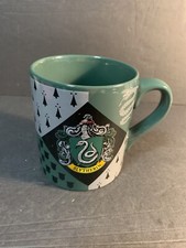 Harry Potter World Slytherin Hogwarts House Crest Ceramic Coffee Mug 14 Oz