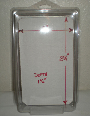 (2) Plastic Clamshell Holder Display Action Figure / Toy PVC PKK HDL01 Container
