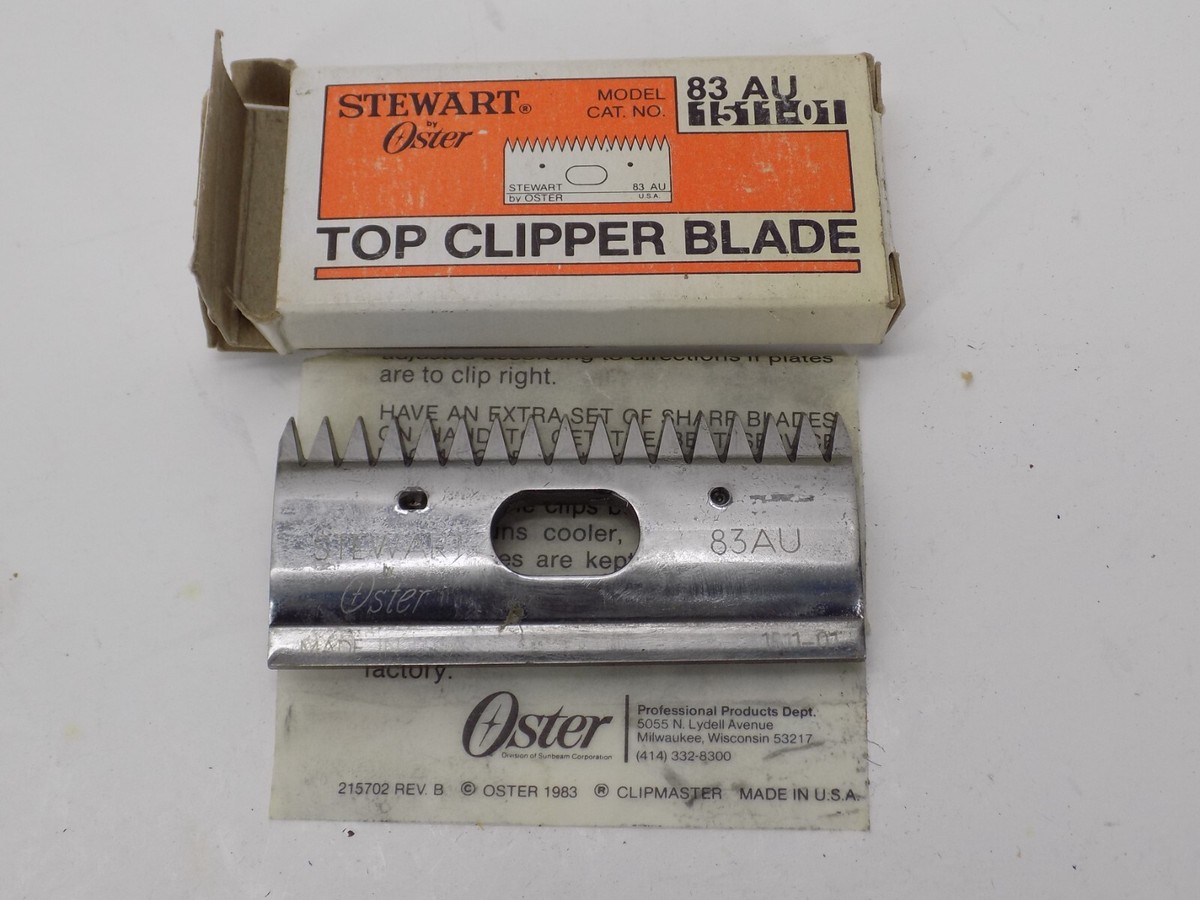NEW Stewart Oster Top Clipper Blade 83 AU, 1511-01 In Box, Animal Horse  Groom