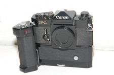 Canon F-1 SLR Camera Body w/ Motor Drive MF, Internal Timer L, Grip MF