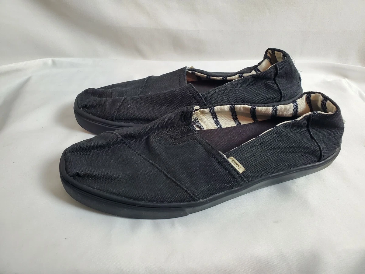 Womens black canvas slip on on sale shoes