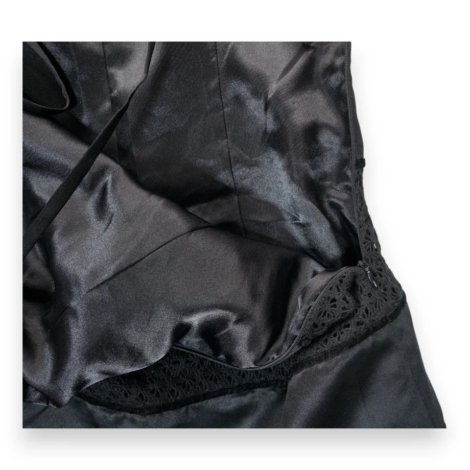 Nuevo con etiquetas Vestido Spencer Jeremy Sin Mangas Para Mujer Negro Talla 4 ~ Patrón Floral Foto 4 de 4