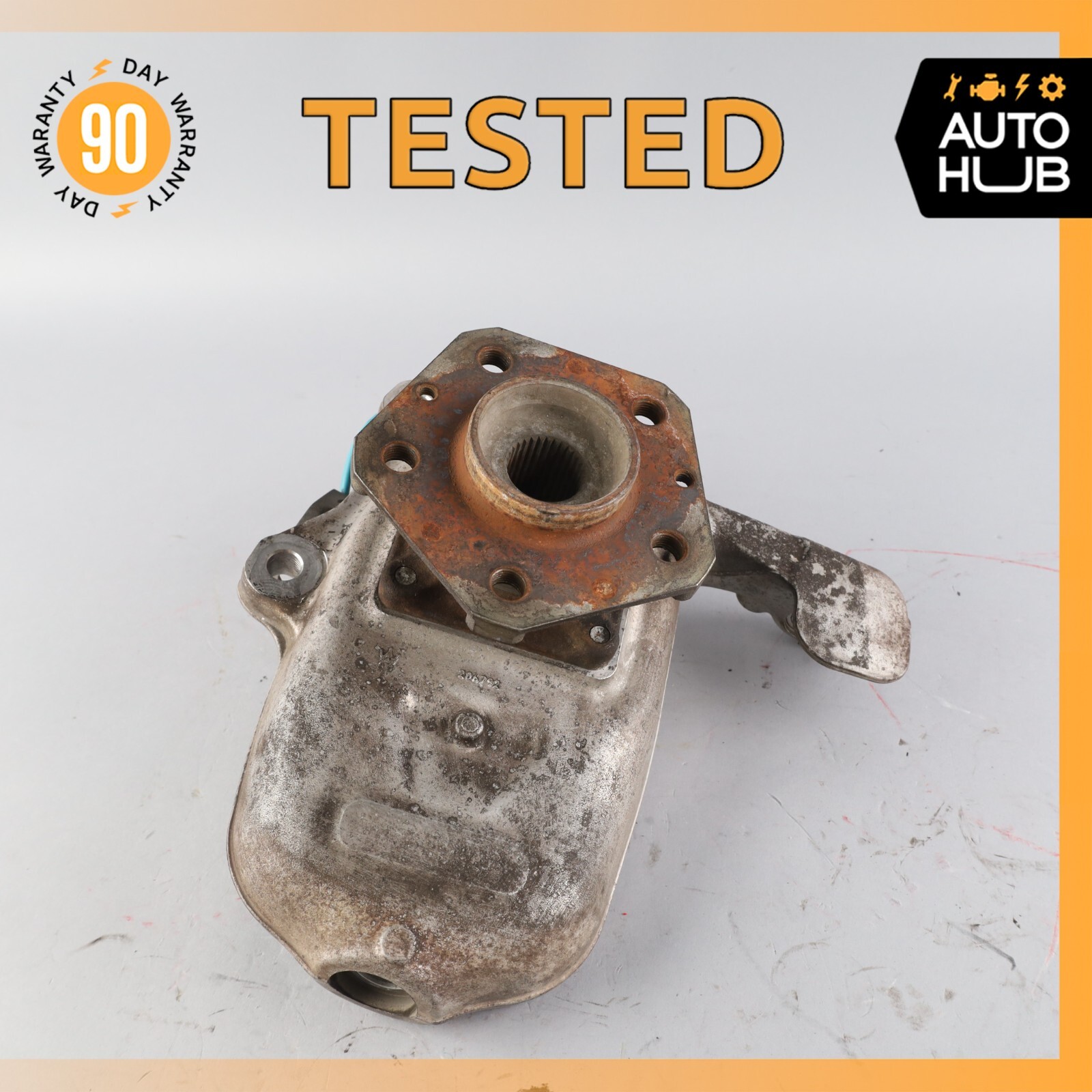 03-10 Maserati Quattroporte M139 Front Right Side Spindle Knuckle Hub OEM