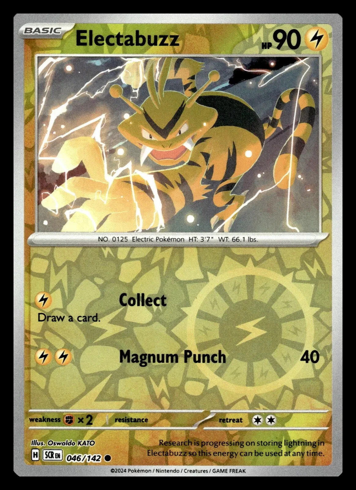 Electabuzz - 046/142 - Reverse Holo - Stellar Crown - Pokemon TCG - NM