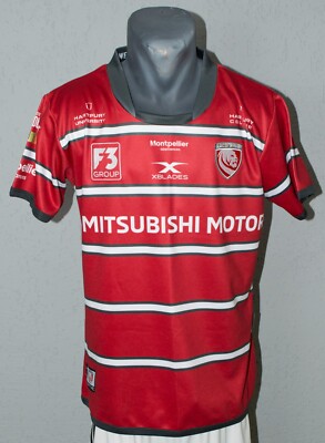 Maillot De Rugby XBlades Gloucester Rugby – Extérieur 2017/2018 – Rose – Taille 10