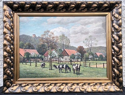 Burg Ravensberg (Ravensburg) Borgholzhausen * Ölgemälde * Eduard Laetsch * 87x67