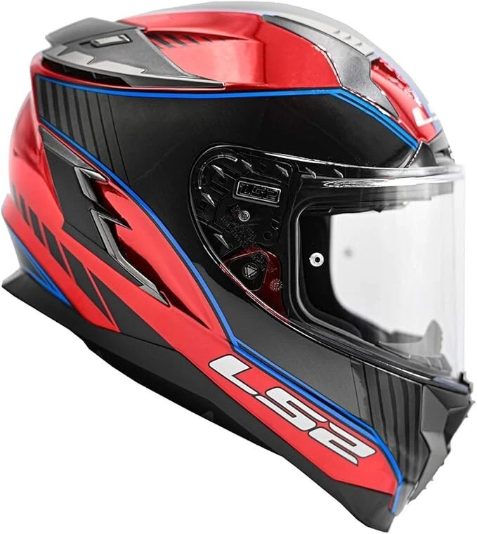 LS2 Helmets Challenger GT Boss Helmet Gloss Red Size XS - 327-1141 - Image 2 of 2