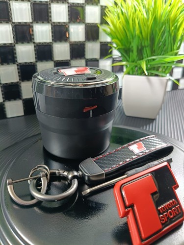 KIT 3 TOYOTA TS YARIS COROLLA CELICA LOGO TS + POSACENERE TS + PORTACHIAVE TS - Imagen 7 de 17