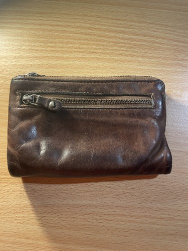 Rugged Hide Australia Brown Premium Leather Zip Pouch Wallet Clutch